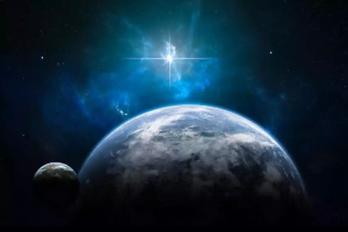 Représentation de l'espace avec plusieurs planètes et au loin le soleil