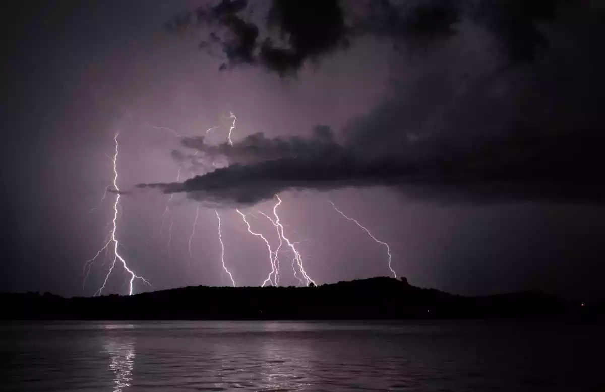 Une tempête représentant la figure de Thor