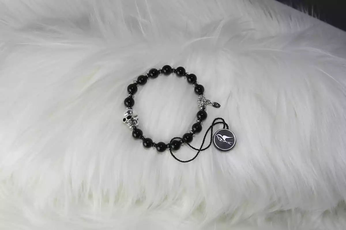 Bracelet en pierre d'onyx