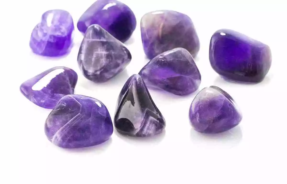 Photo de pierres d'améthyste