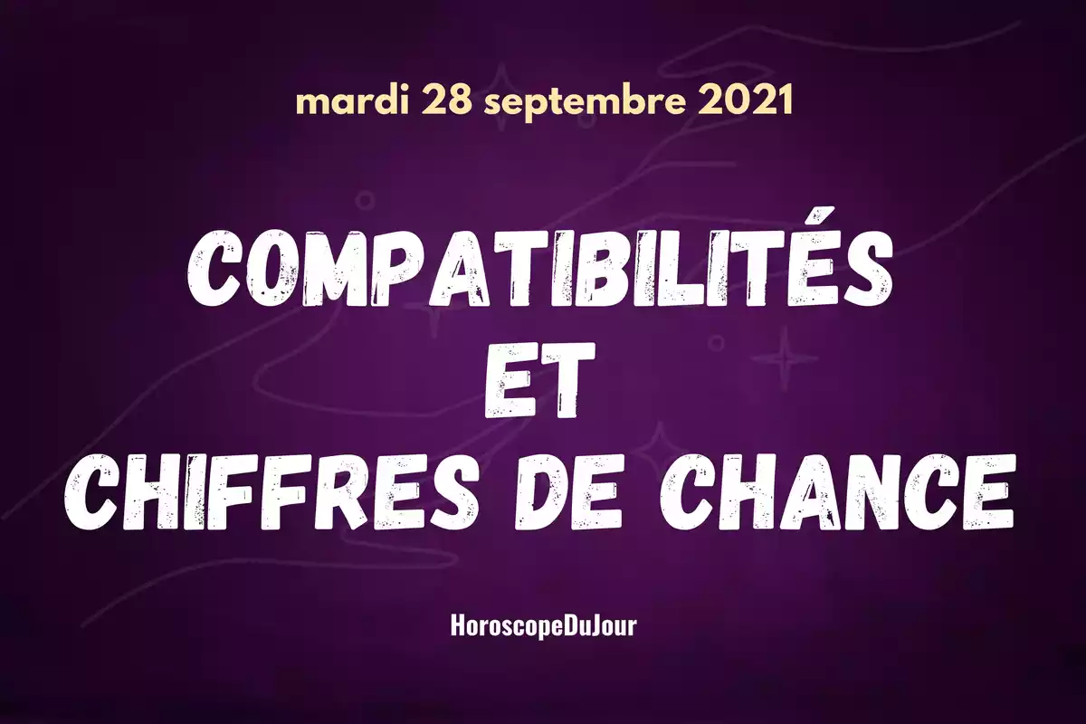 Deux mains se rejoignant avec le mot compatibilités et chiffres de chance au centre