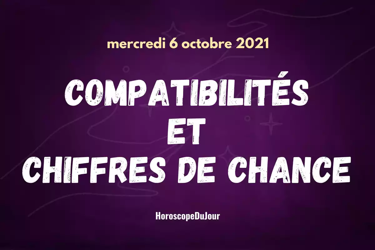 Deux mains se rejoignant avec le mot compatibilités et chiffres de chance au centre