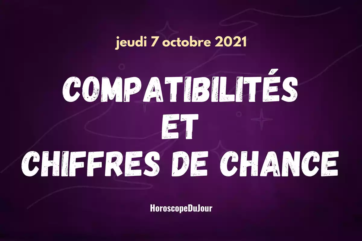 Deux mains se rejoignant avec le mot compatibilités et chiffres de chance au centre