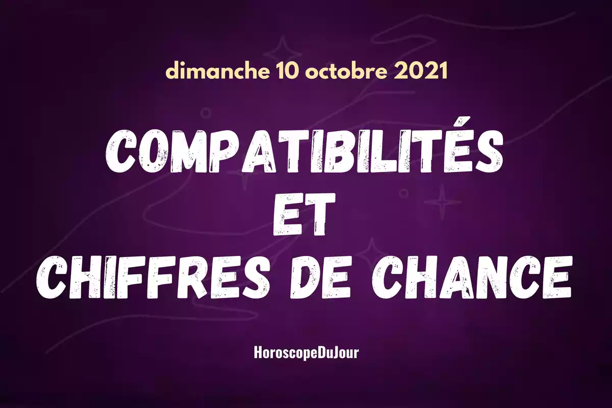 Deux mains se rejoignant avec le mot compatibilités et chiffres de chance au centre